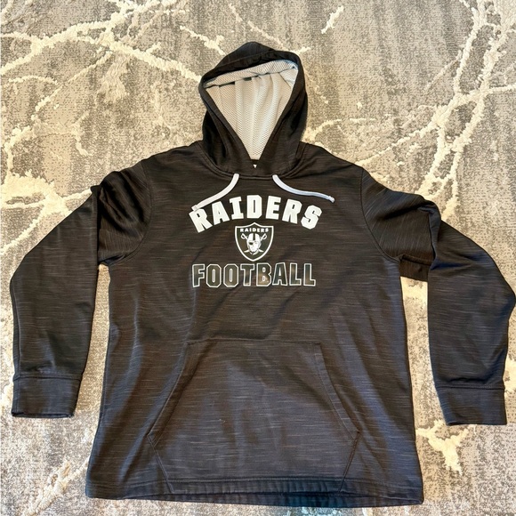 Raiders NFL Team Apparel Black Hoodie - Picture 1 of 4